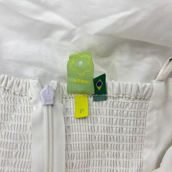 NWOT Farm Rio White Bubble Midi Dress Size S 100% Cotton - Picture 6 of 11